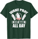 Wake Pray Cut Hair Christian Barber Religious Hairdresser T-Shirt - T-Shirt | Forest