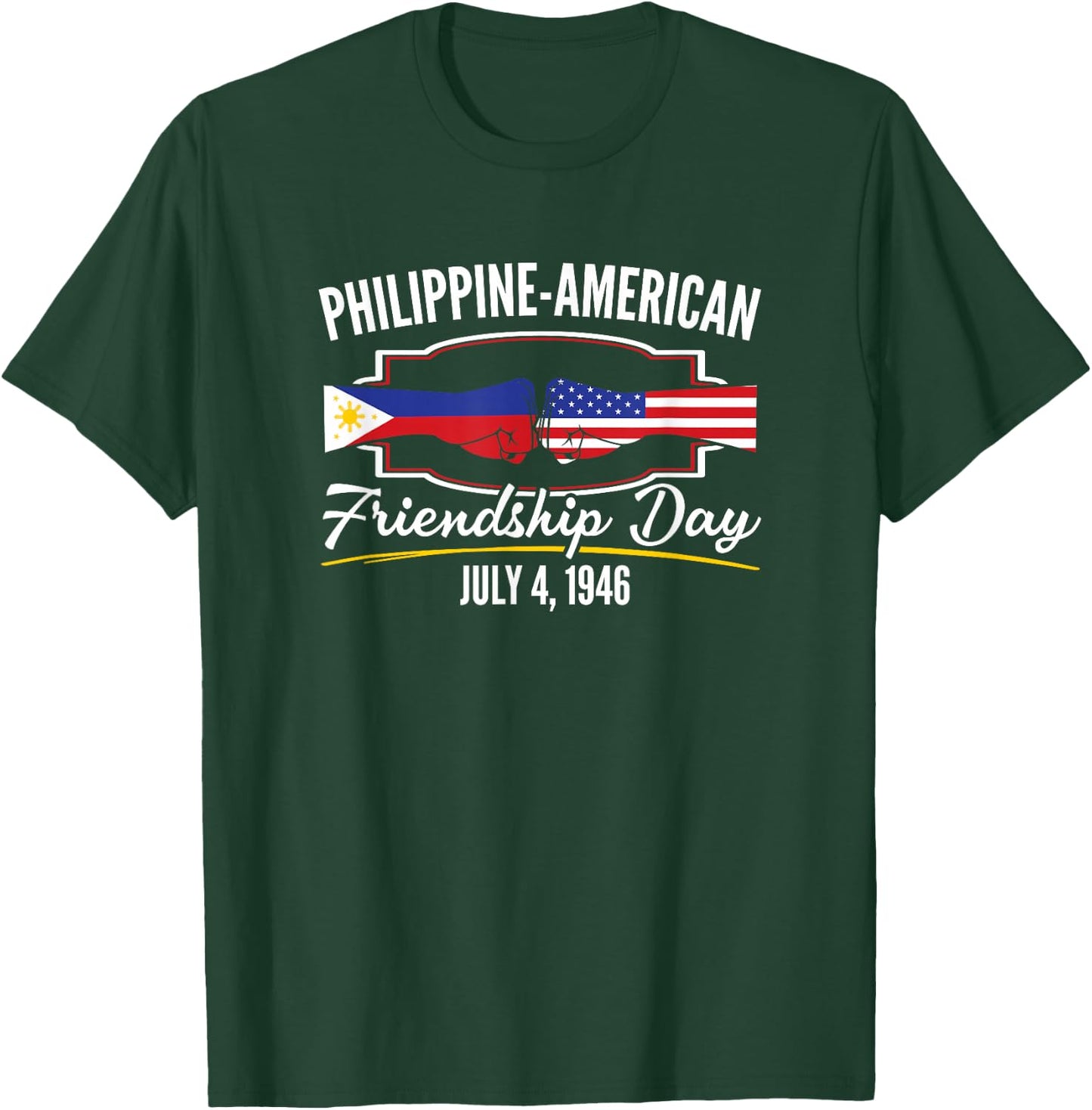 Philippine American Friendship Day T-Shirt - T-Shirt | Forest