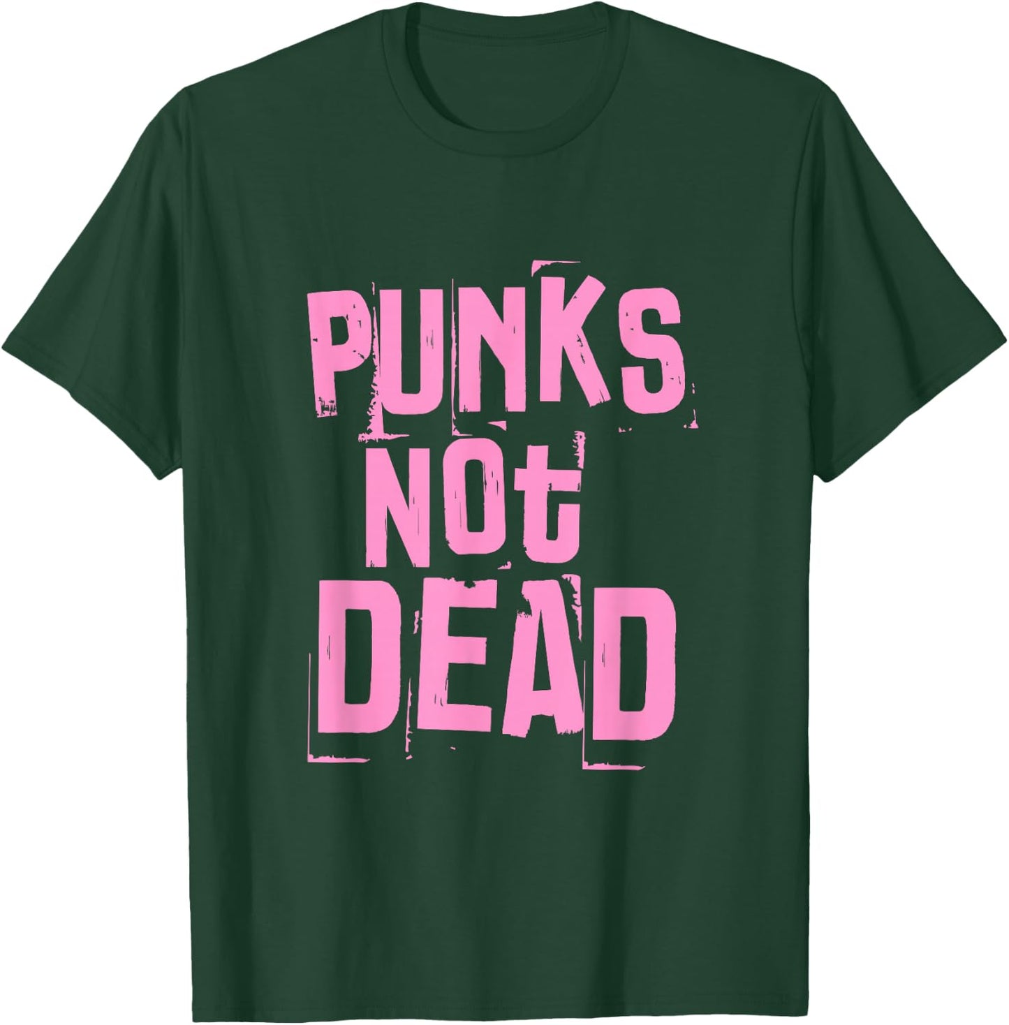 Punks Not Dead Punk Rock Fan Vintage Grunge T-Shirt - T-Shirt | Forest