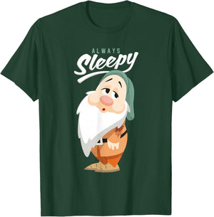 Disney Snow White and The Seven Dwarfs Always Sleepy T-Shirt - T-Shirt | Forest