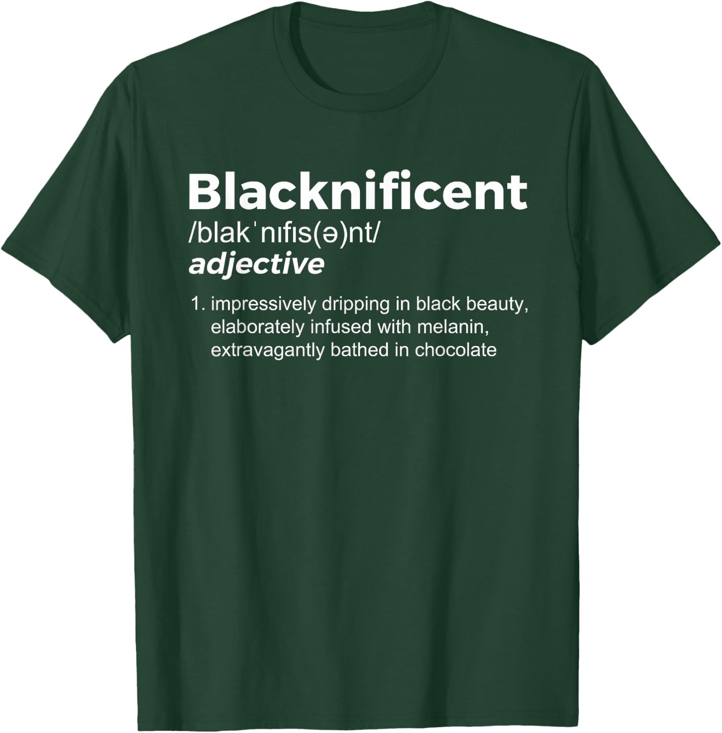 Blacknificent - Black History & African Roots Afro Small T-Shirt - T-Shirt | Forest