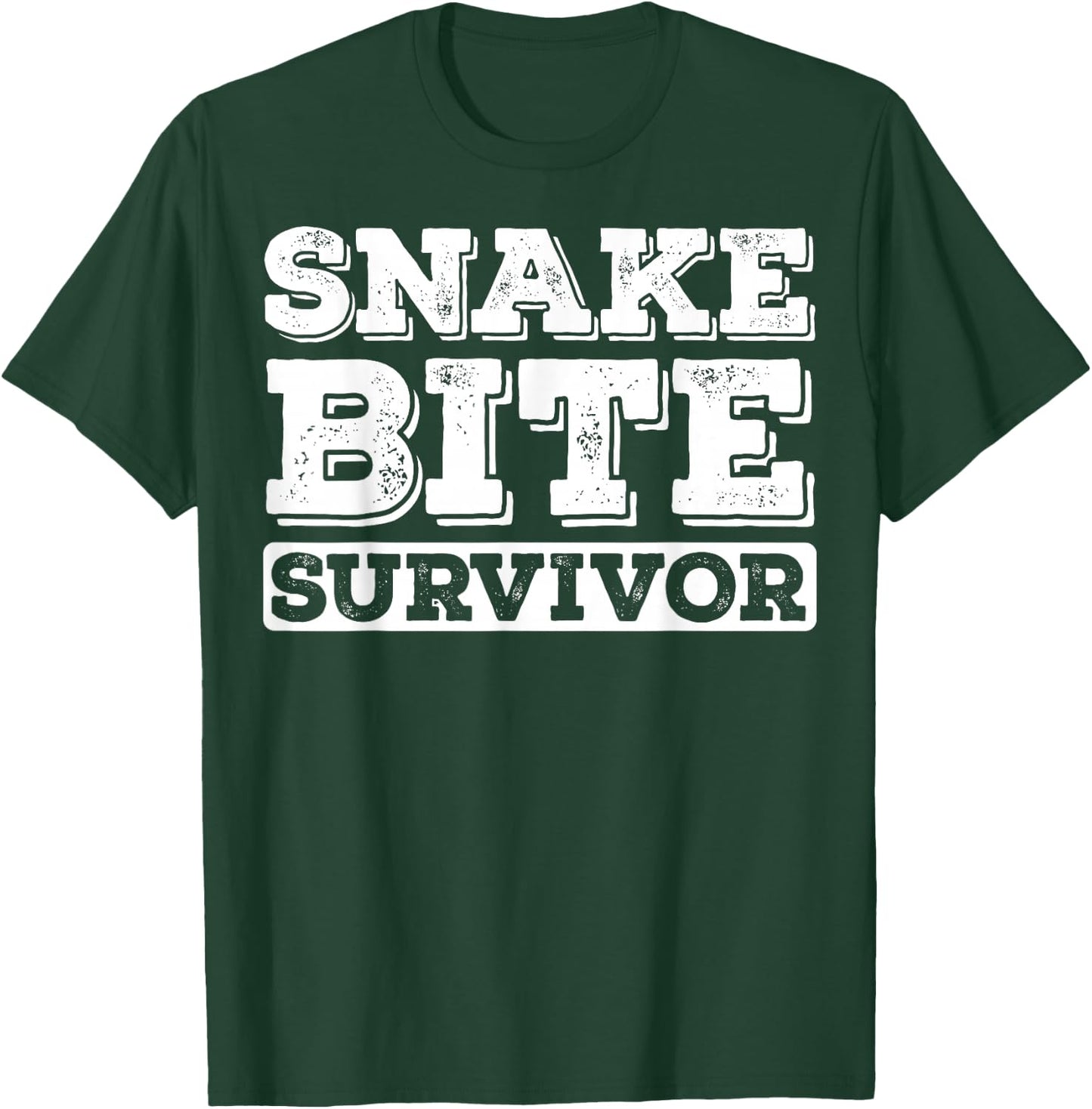 Snake Bite Survivor Venomous Cottonmouth Timber Rattlesnake T-Shirt - T-Shirt | Forest