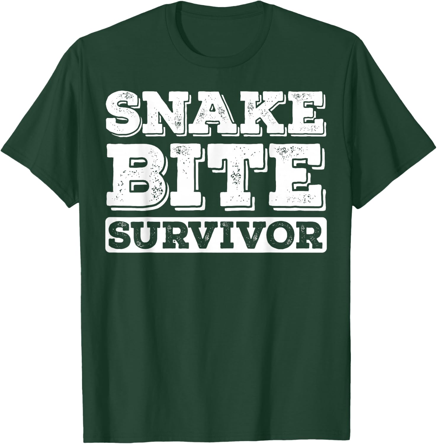 Snake Bite Survivor Venomous Cottonmouth Timber Rattlesnake T-Shirt - T-Shirt | Forest
