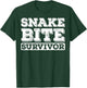 Snake Bite Survivor Venomous Cottonmouth Timber Rattlesnake T-Shirt - T-Shirt | Forest