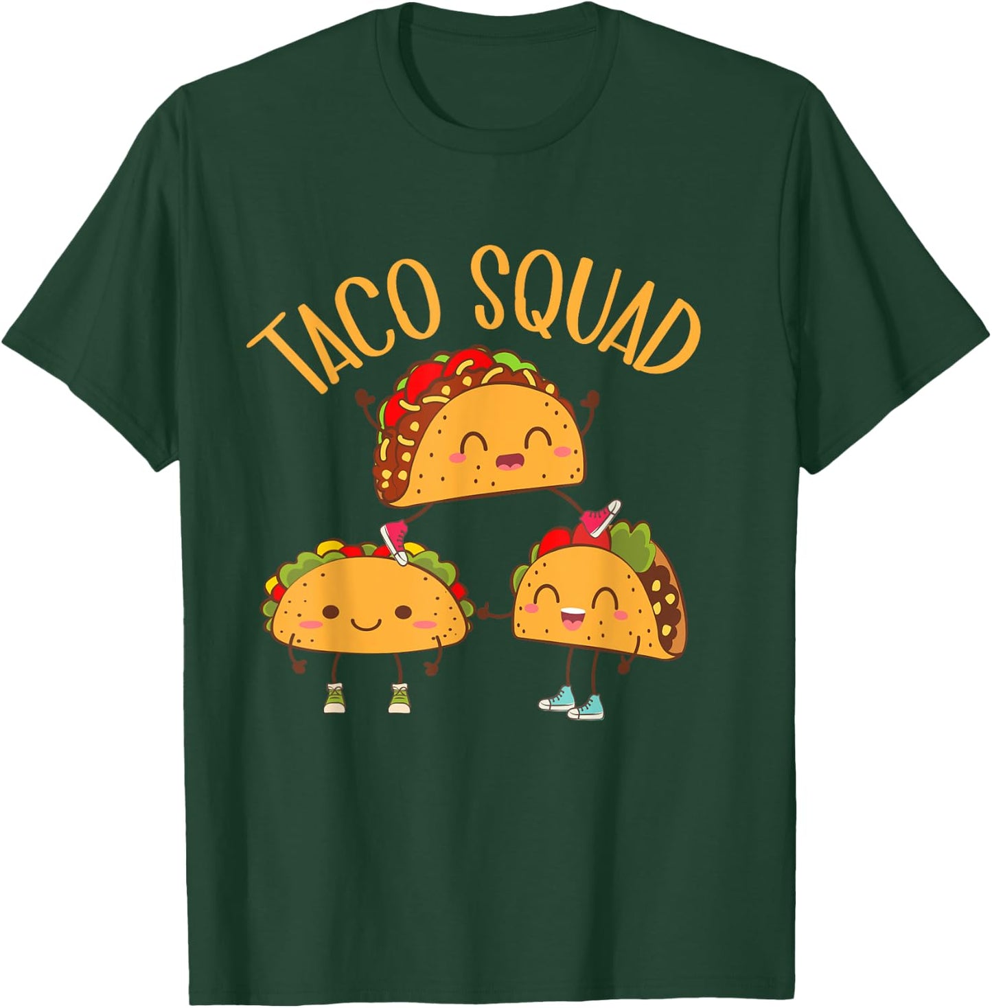 Funny Taco Squad Cute Mexican Food Lover 2024 T-Shirt - T-Shirt | Forest
