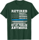 Retired Police Officer Policeman Retirement Gift USA Police T-Shirt - T-Shirt | Forest
