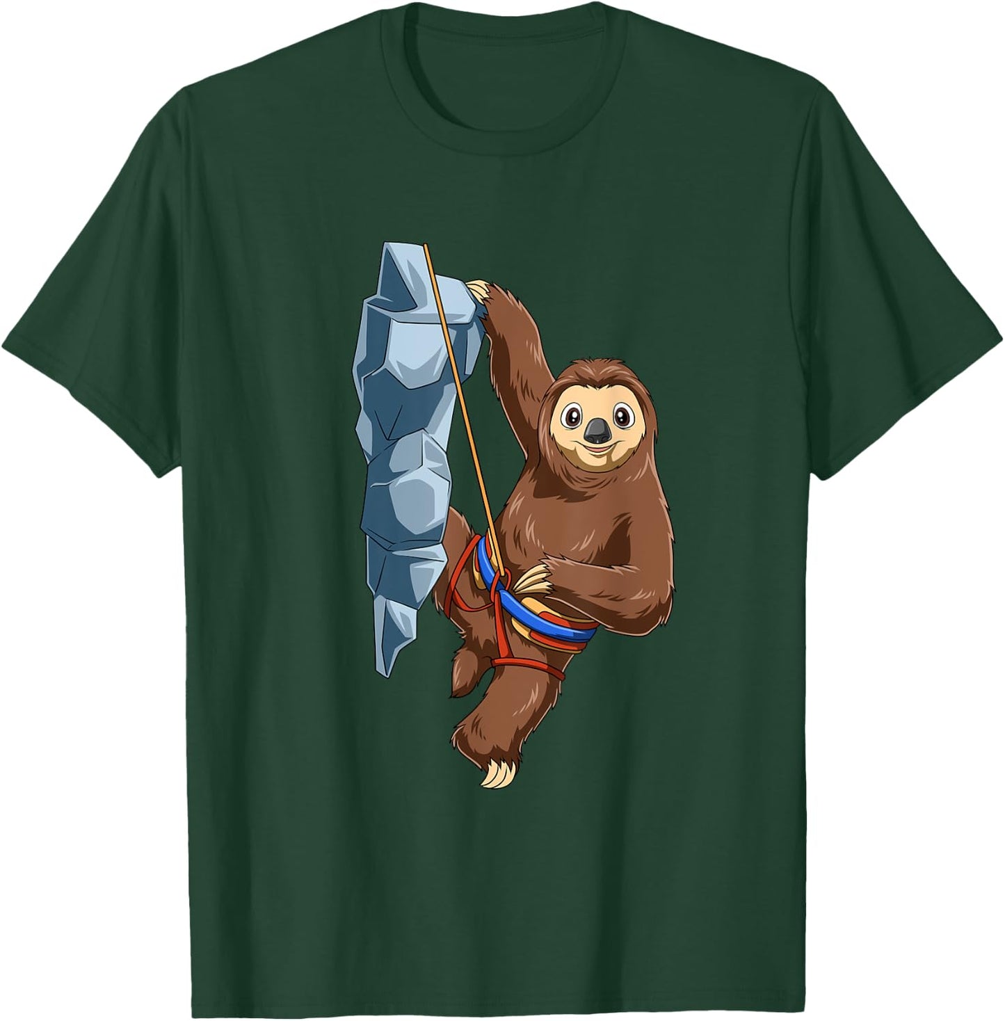 Chilled Sloth - Bouldering and Rock Climbing Gift T-Shirt - T-Shirt | Forest