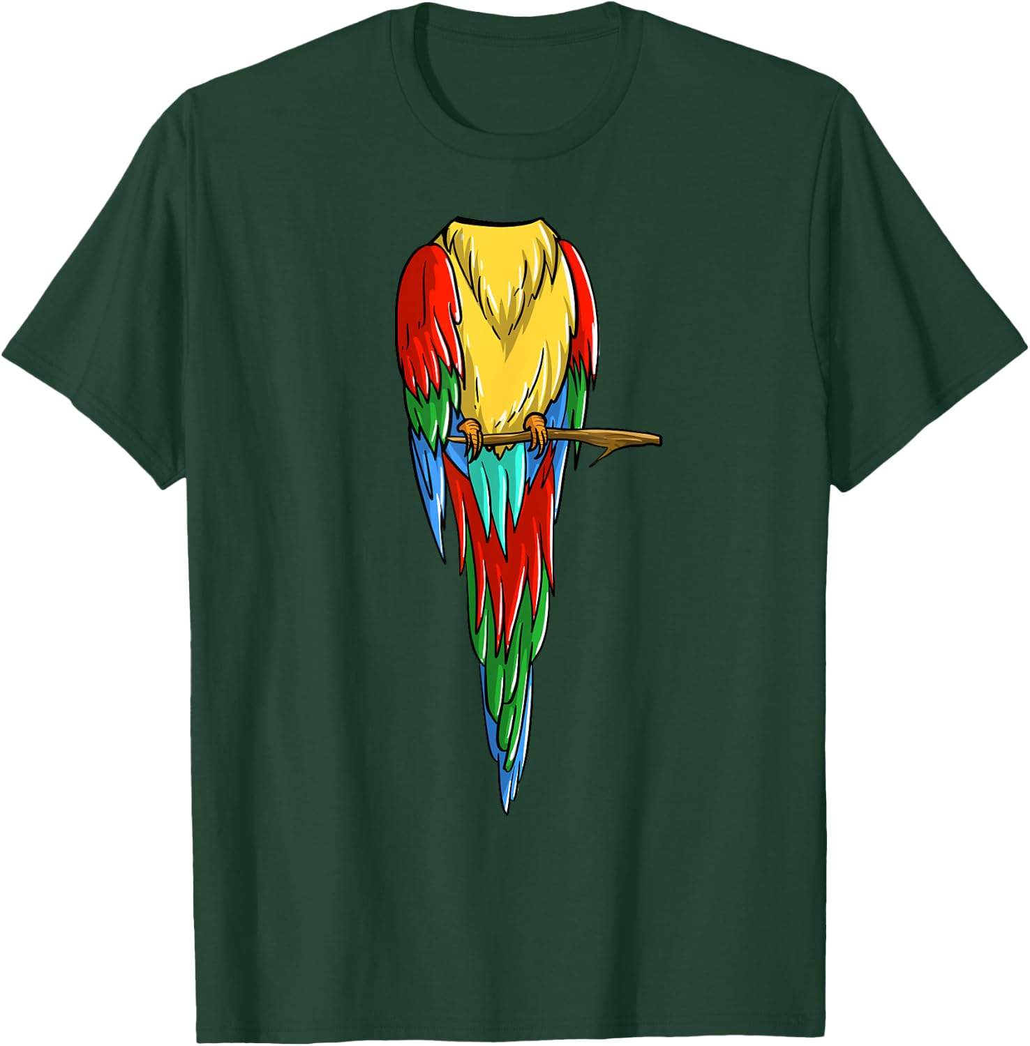 Cool Headless Parrot Halloween Costume | Funny Lazy DIY Gift T-Shirt - T-Shirt | Forest