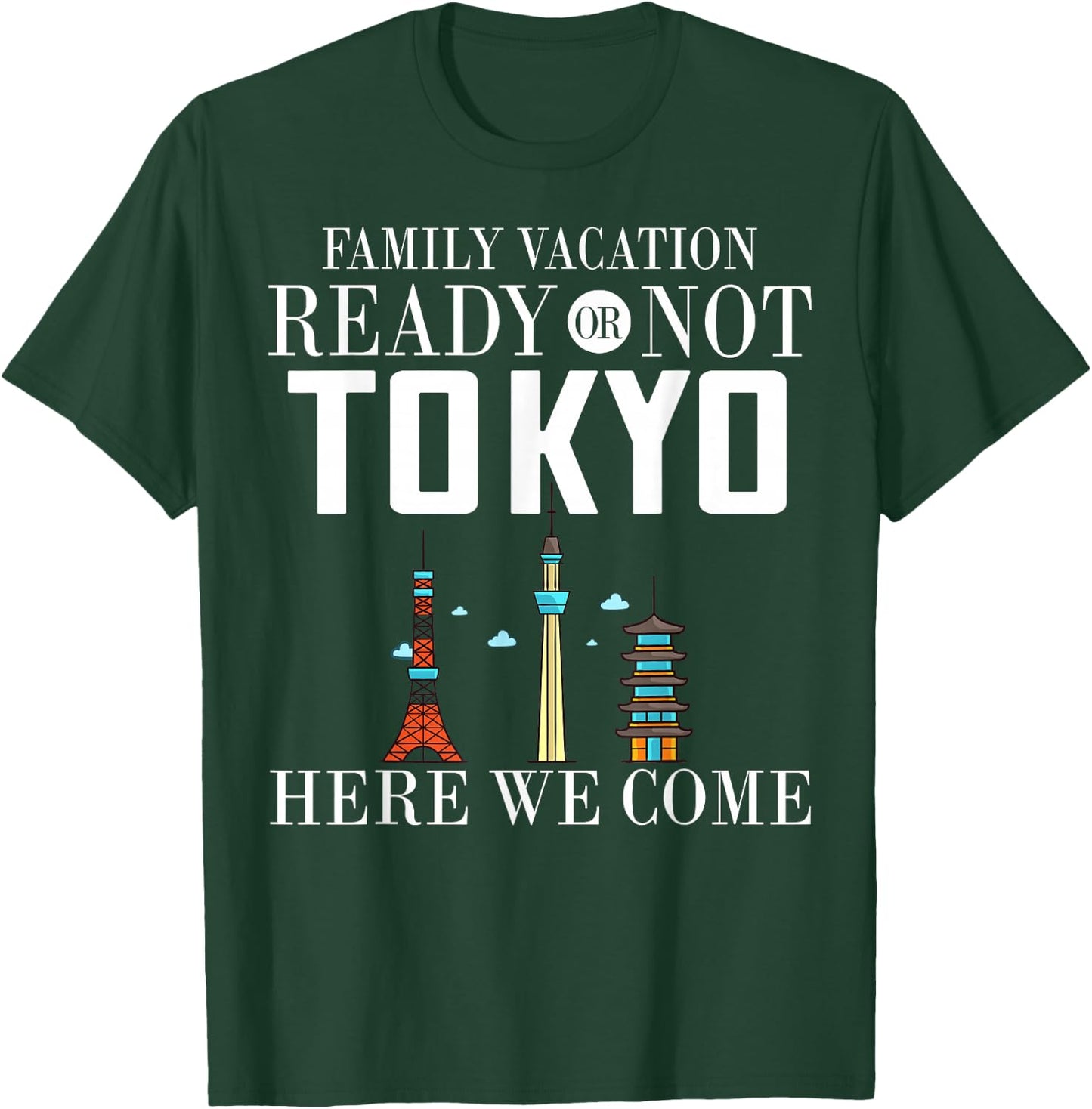 Tokyo Japan City Trip Skyline Map Travel T-Shirt - T-Shirt | Forest