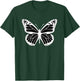 Cute White and Black Butterfly T-Shirt - T-Shirt | Forest
