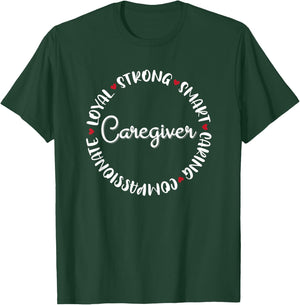 Caregiver Gifts Nurses Nursing Graduation Medical Love T-Shirt - T-Shirt | Forest