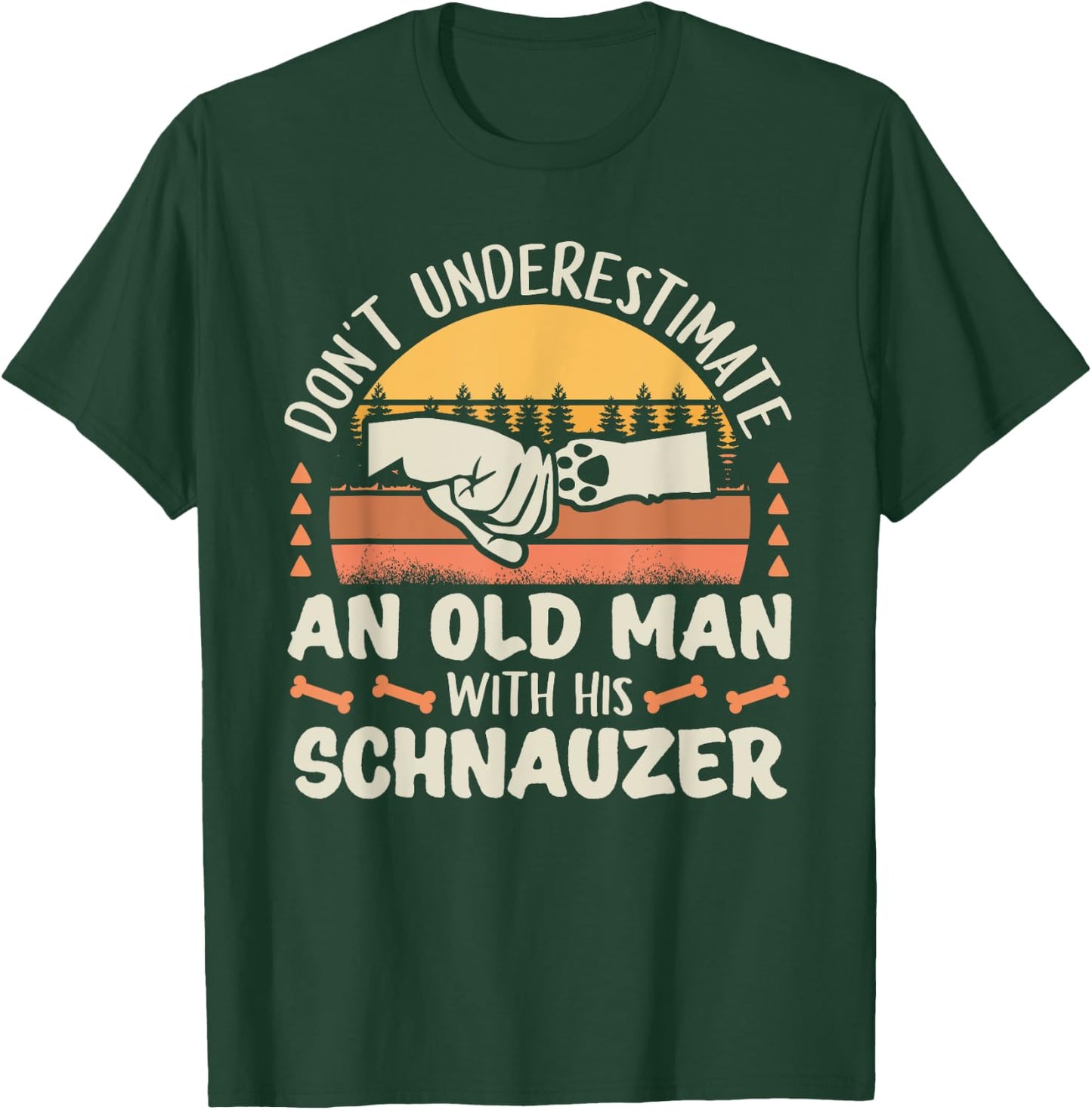 Schnauzer Dog Shirt Men Women Dog Mom Dog Lover T-Shirt - T-Shirt | Forest