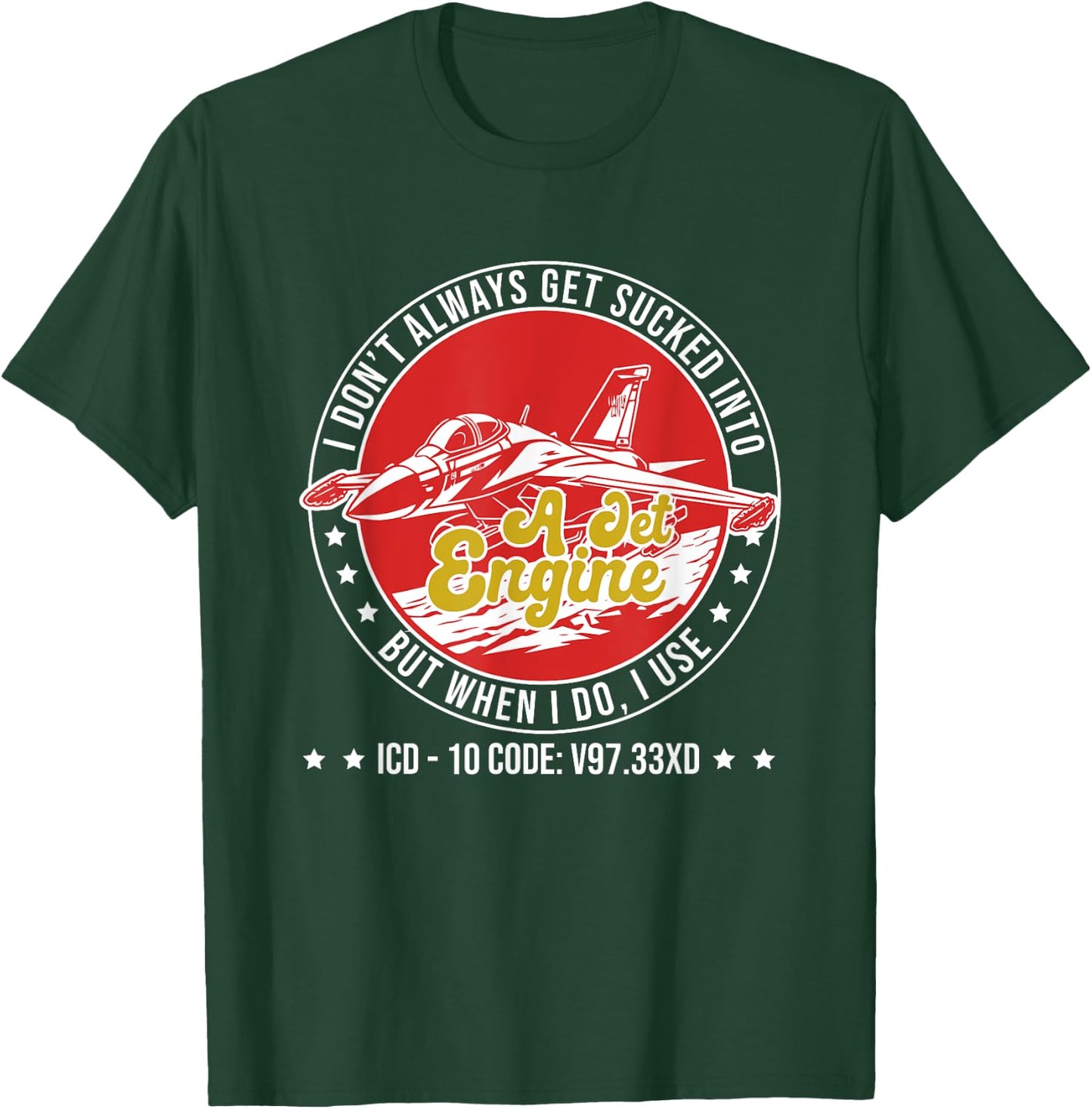 ICD-10 Code V97.33XD Humor Medical Coding Medics Coder T-Shirt - T-Shirt | Forest