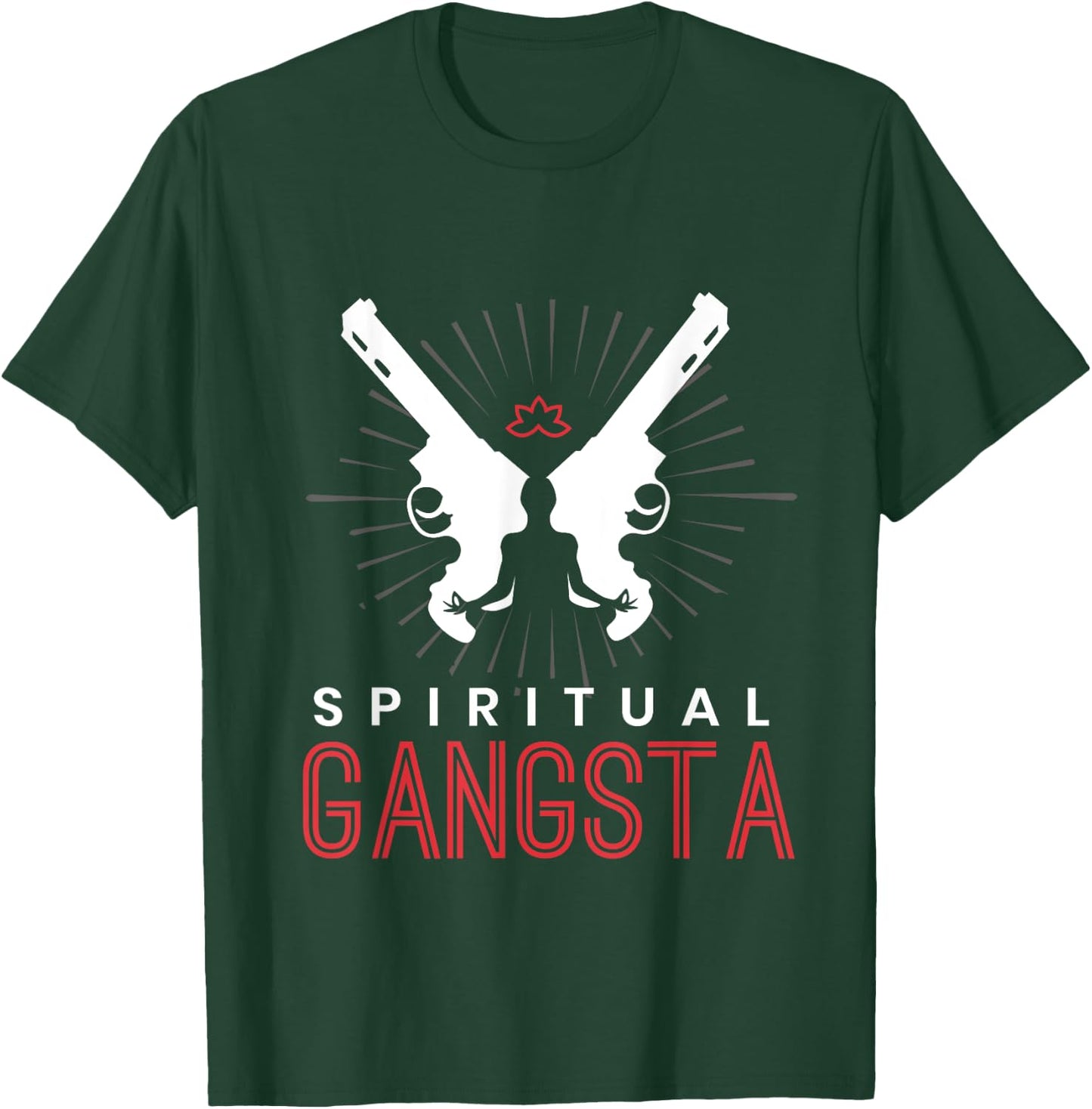 New Age Spiritual Spirituality Yoga Gangster Enlightened Zen T-Shirt - T-Shirt | Forest