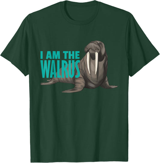Funny I'm The Walrus Long Fangs Chubby Sea Walrus T-Shirt - T-Shirt | Forest