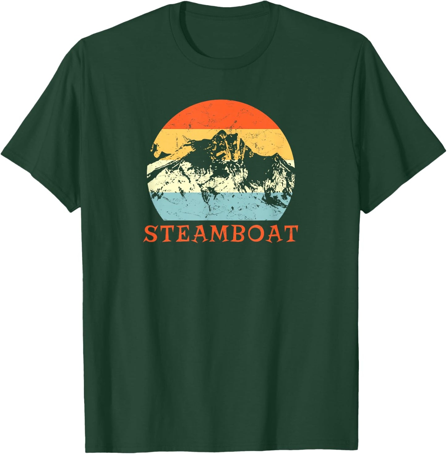 KULAWIND Steamboat Springs, Colorado Snow Ski & Outdoor Paradise - Black, Small T-Shirt - T-Shirt | Forest