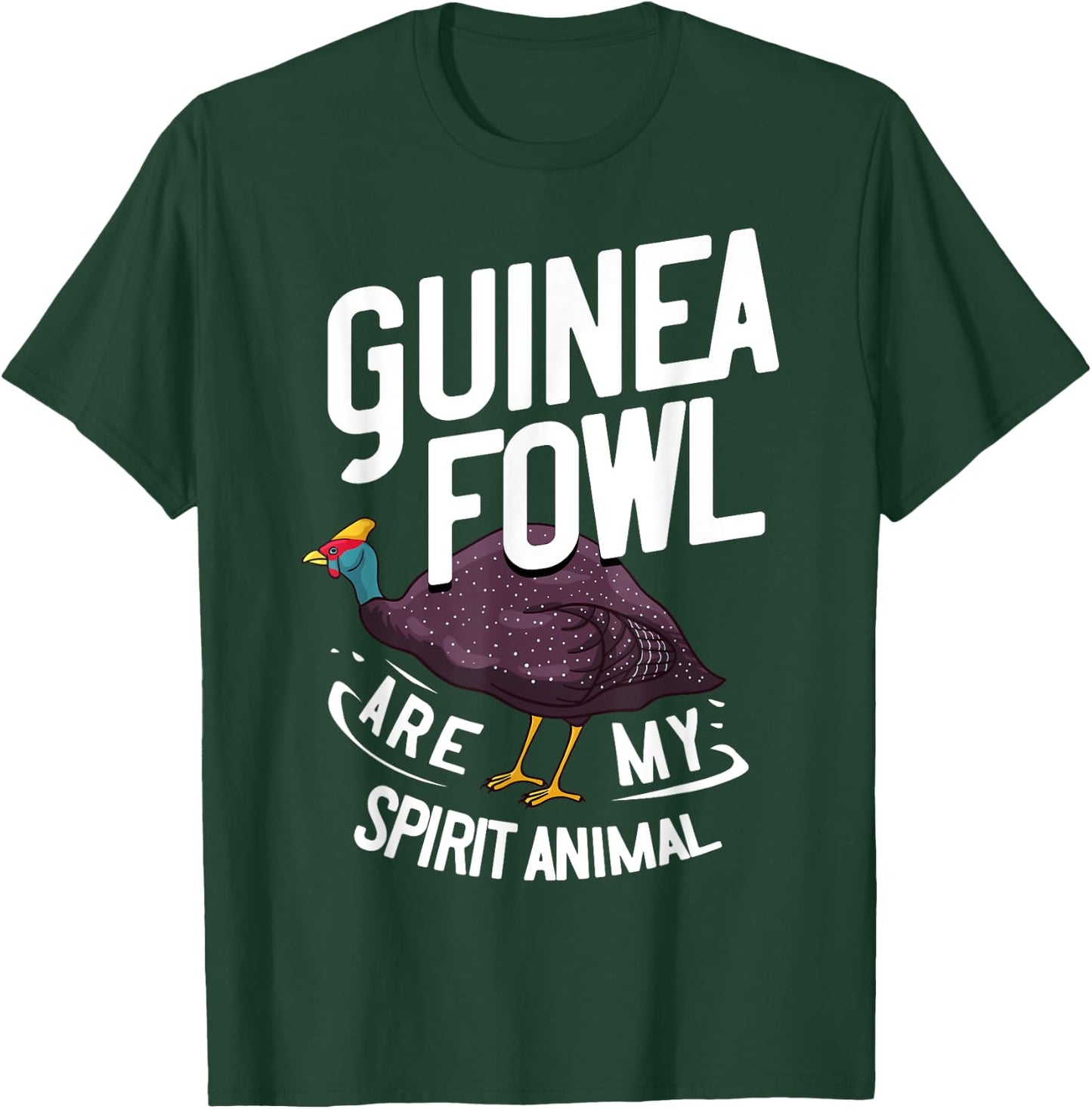 Guinea Fowl Gift Chicken Hen Farmer T-Shirt - T-Shirt | Forest