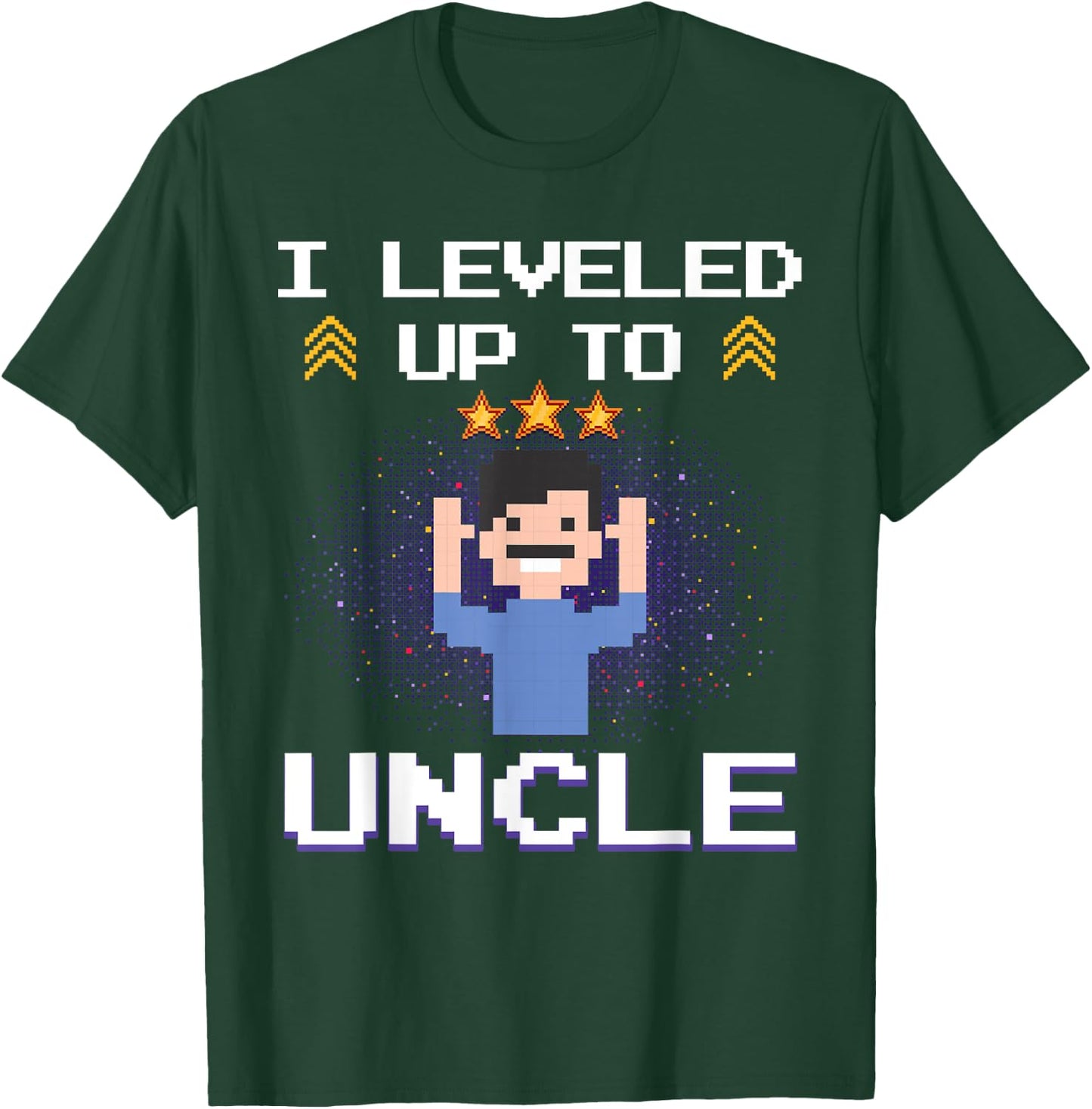 Best Uncle Gift Awesome Uncle Accessories & Stuff Uncle Design Dad First Time Promoted To Uncle Gamer T-Shirt - T-Shirt | Forest