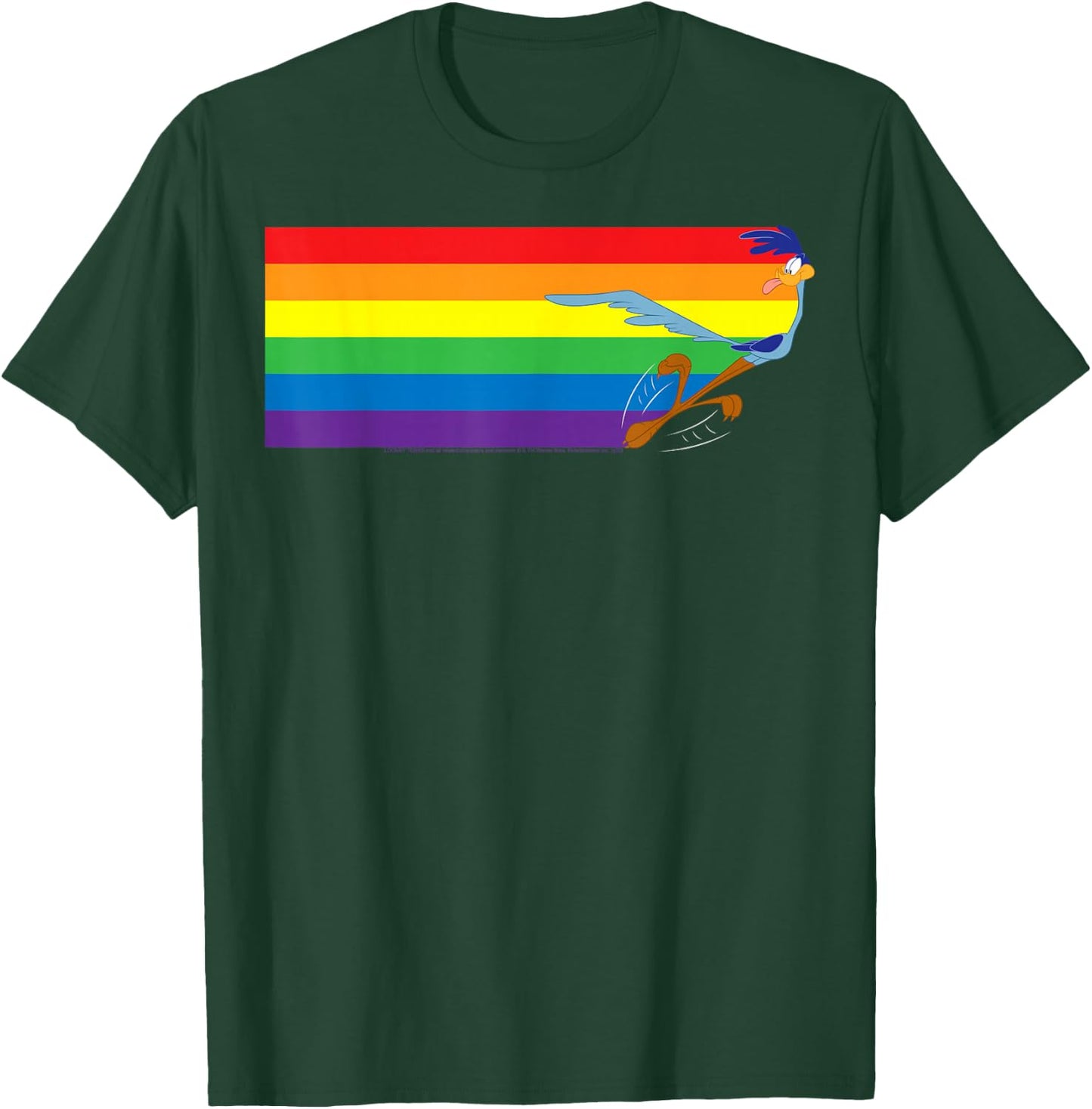 Looney Tunes Pride Road Runner Rainbow T-Shirt - T-Shirt | Forest
