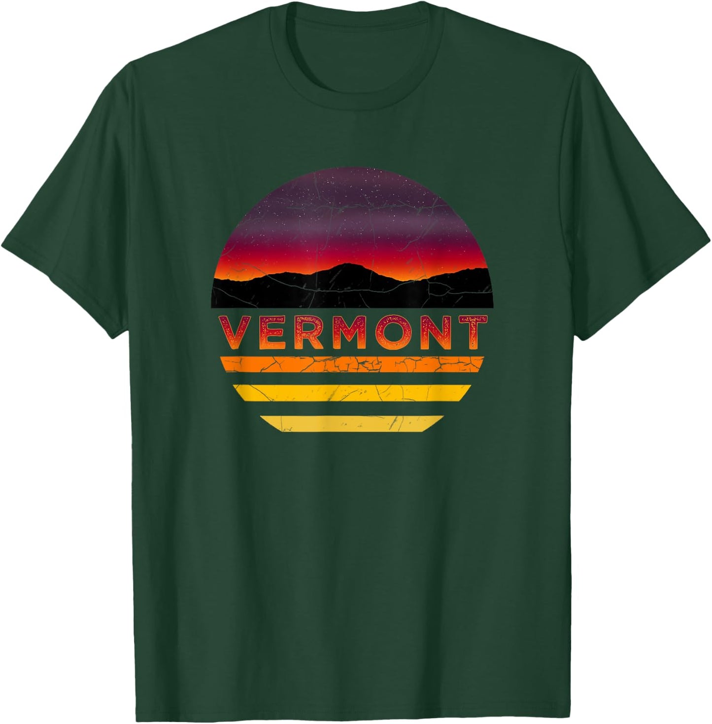 Retro Vintage Vermont Vacation Souvenir T-Shirt - T-Shirt | Forest