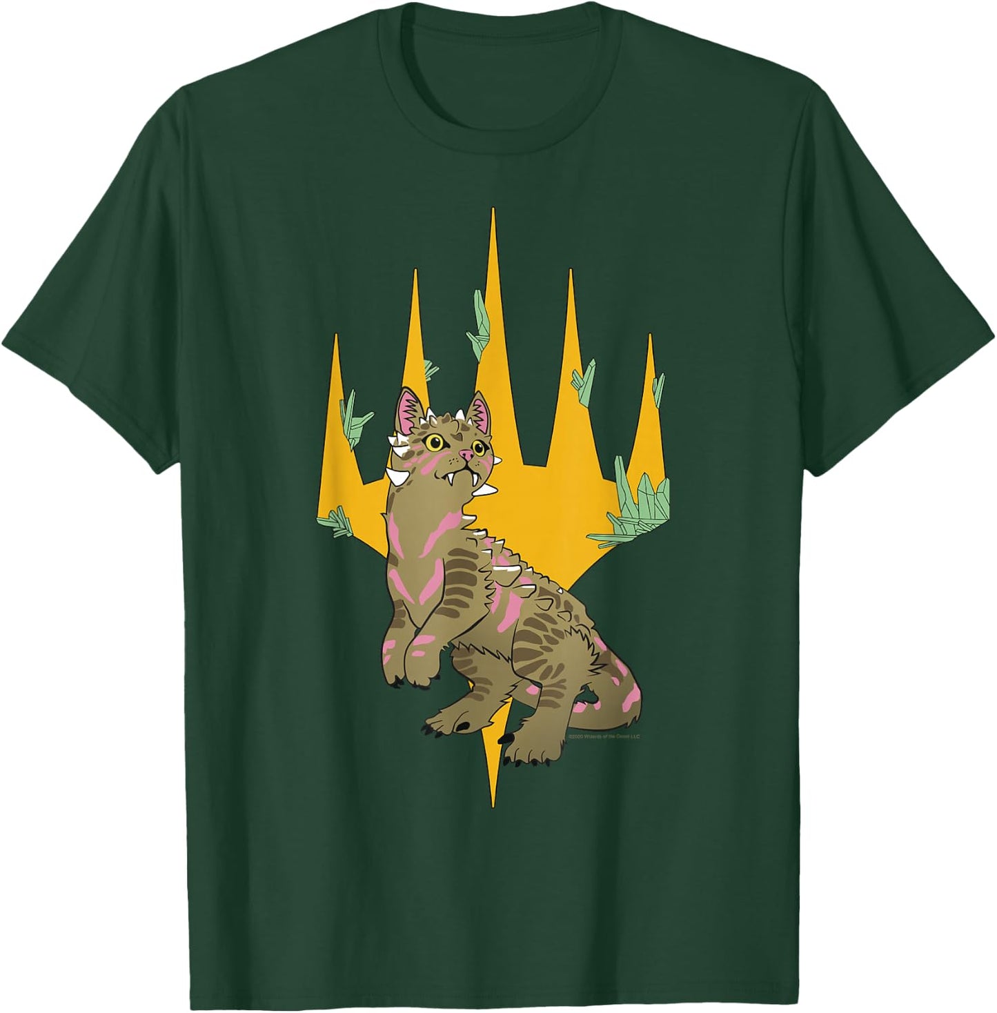 Magic: The Gathering Dinosaur Cat Logo T-Shirt - T-Shirt | Forest