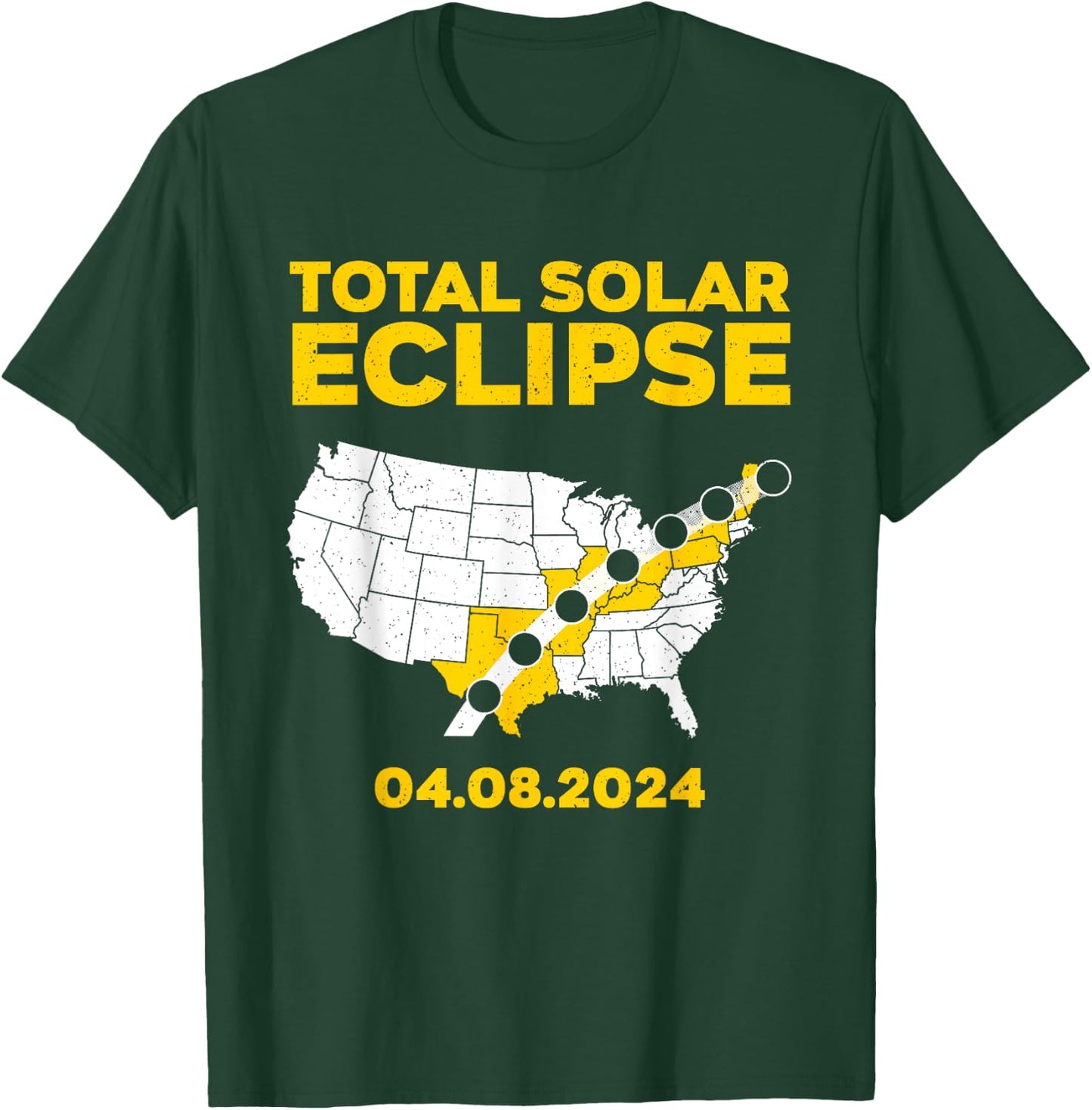Solar Eclipse 2024 Design Women 2024 Solar Eclipse T-Shirt - T-Shirt | Forest
