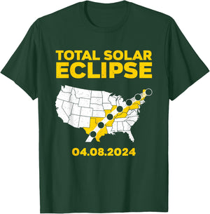 Solar Eclipse 2024 Design Women 2024 Solar Eclipse T-Shirt - T-Shirt | Forest