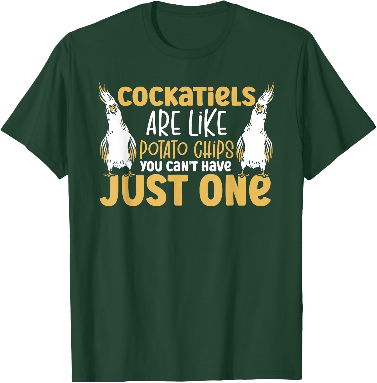 Cockatiel Parakeet Parrot Bird Lover Ornithologist Cockatiel T-Shirt - T-Shirt | Forest