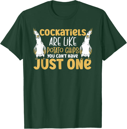 Cockatiel Parakeet Parrot Bird Lover Ornithologist Cockatiel T-Shirt - T-Shirt | Forest