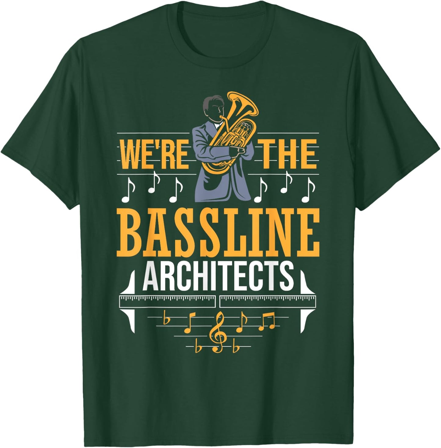 Euphoniumist Orchestra Marching Band Brass Horn Euphonium T-Shirt - T-Shirt | Forest