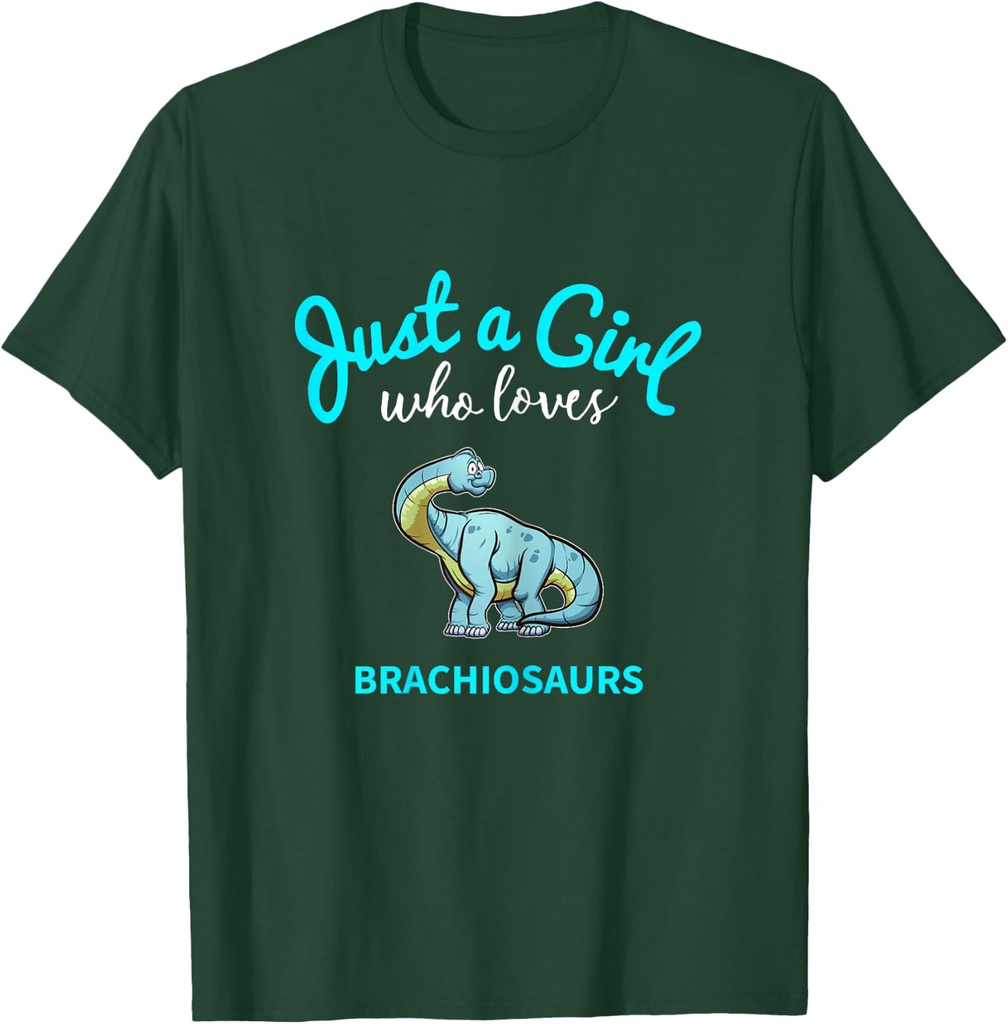 Brachiosaurus Shirt for Girls | Kids Brachiosaurus T-Shirt - T-Shirt | Forest