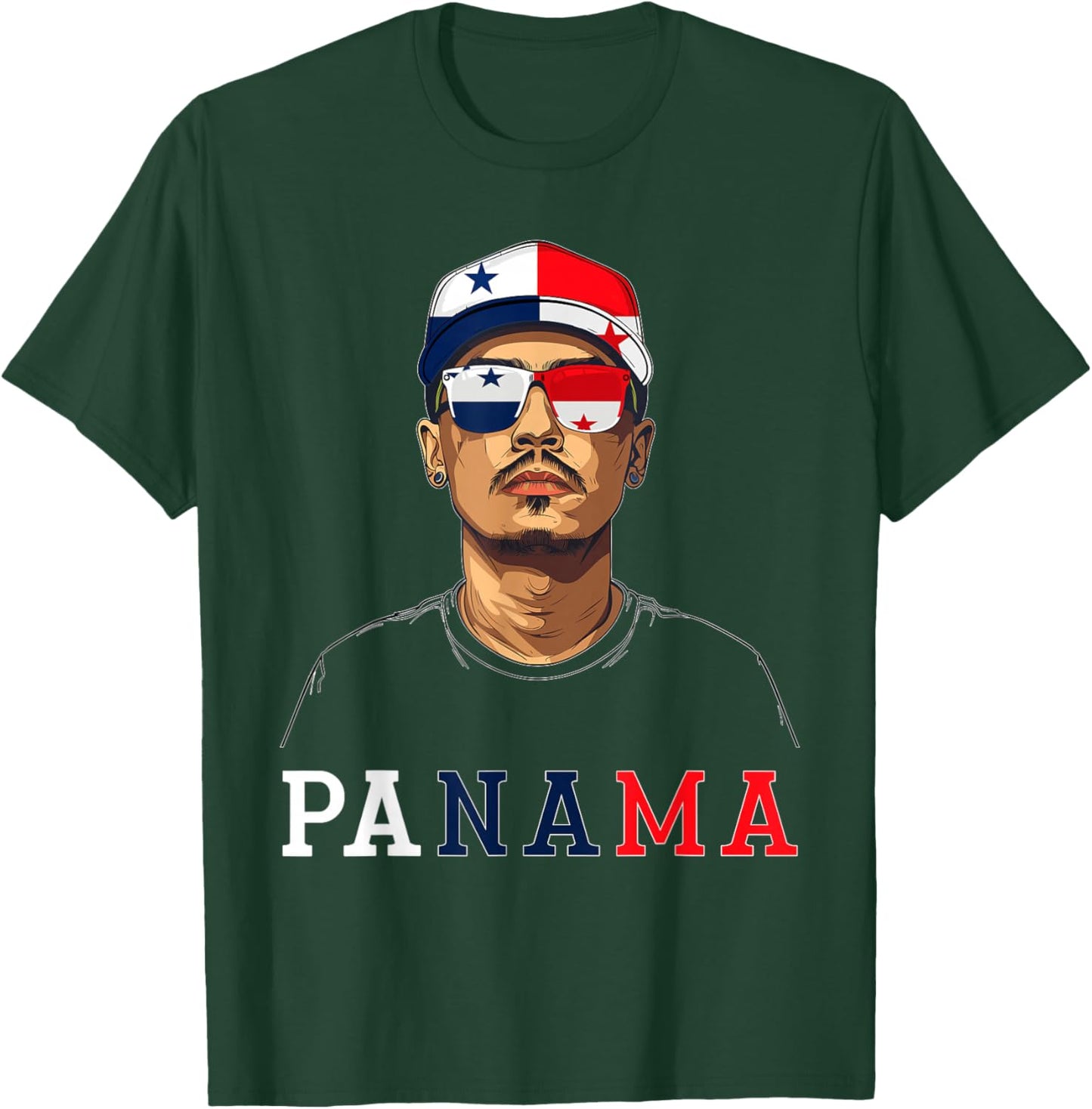 Panama Flag Outfit Souvenirs Country Panamanian T-Shirt - T-Shirt | Forest