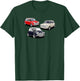 British Classic Cars - Red White and Blue Mini Collection T-Shirt - T-Shirt | Forest