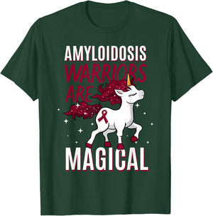 Warriors Are Magical Amyloidosis Blood Disorder Patients T-Shirt - T-Shirt | Forest