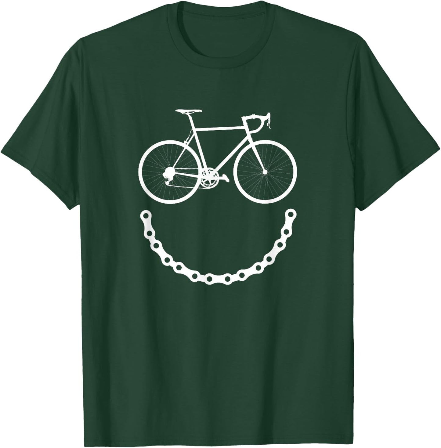 Cute Smiling Bicycle Cycling Shirt Women and Kids T-Shirt - T-Shirt | Forest