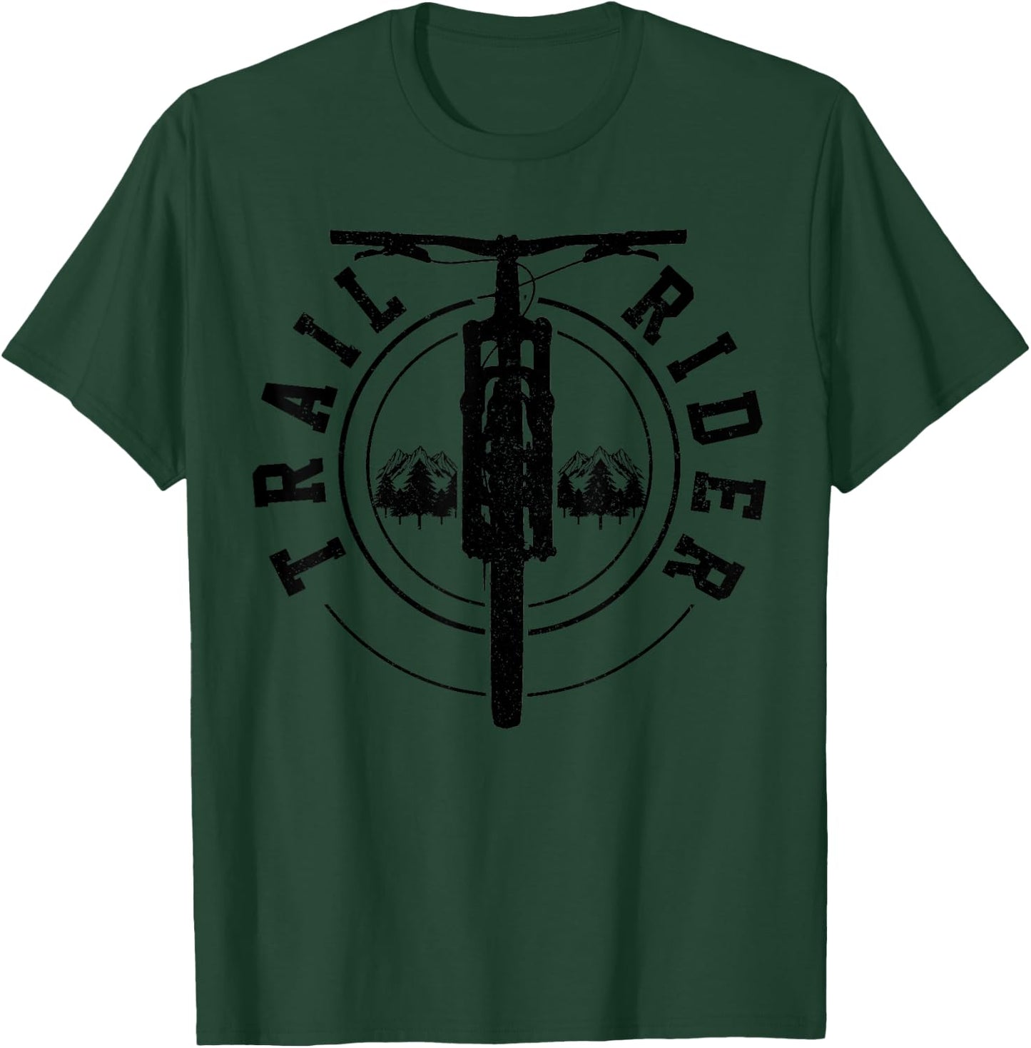 Mountain Bike Trail Rider MTB Biking Mountain Biker Gift T-Shirt - T-Shirt | Forest