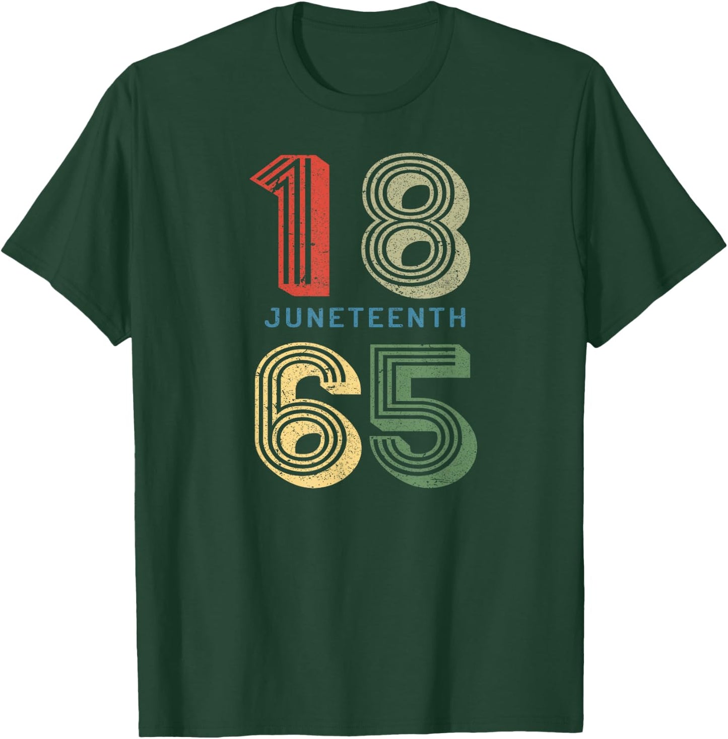 JUNETEENTH Freeish Since 1865 Melanin Ancestor Black History T-Shirt - T-Shirt | Forest