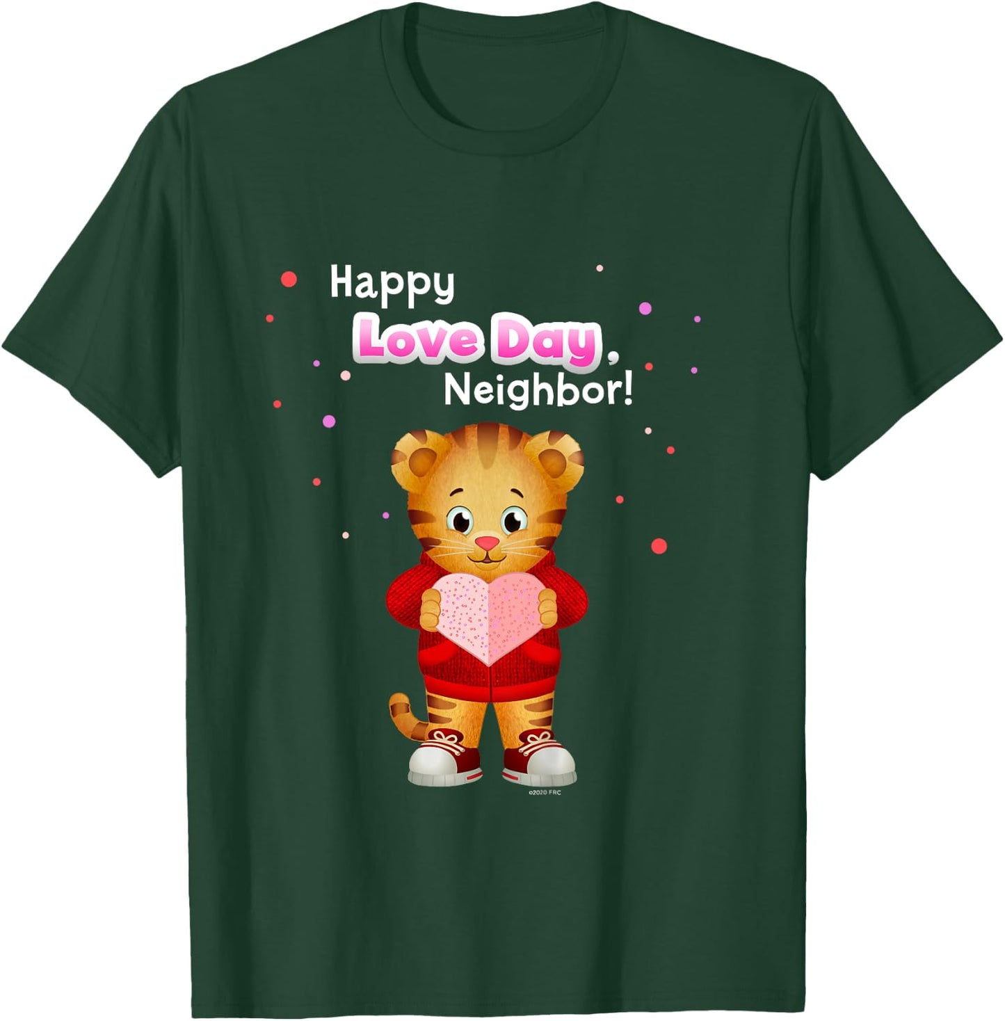 Happy Love Day, Daniel Tiger! (White/Pink) T-Shirt - T-Shirt | Forest