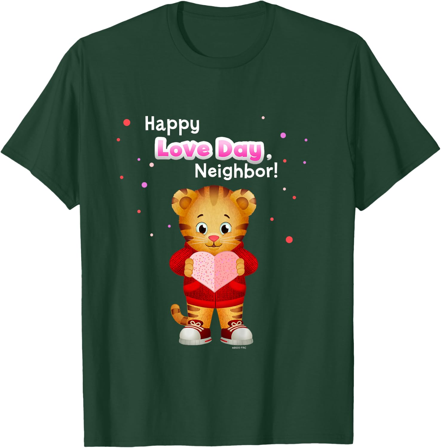 Happy Love Day, Daniel Tiger! (White/Pink) T-Shirt - T-Shirt | Forest