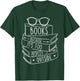 Funny Book Lovers Books Because It’s Too Peopley Outside T-Shirt - T-Shirt | Forest
