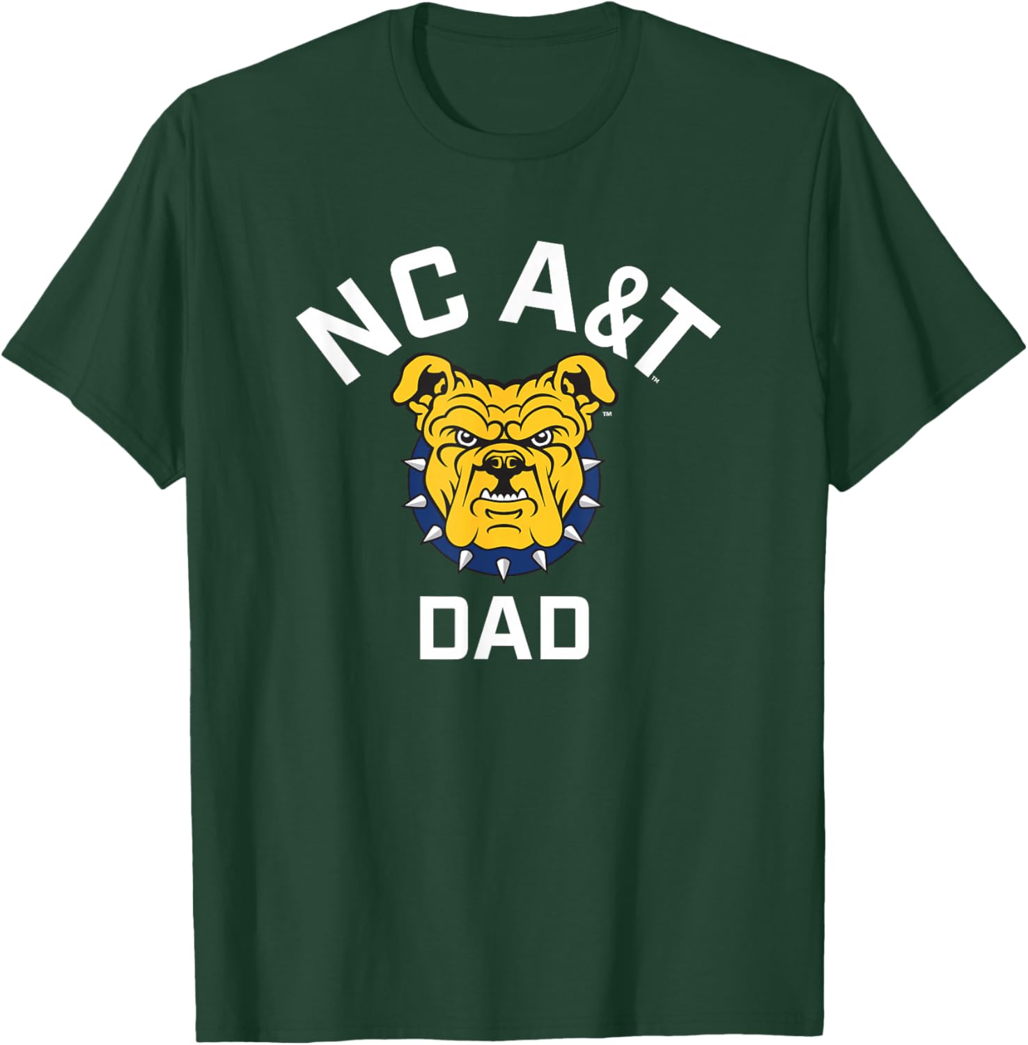 North Carolina A&T State University Aggies Arched Dad T-Shirt - T-Shirt | Forest