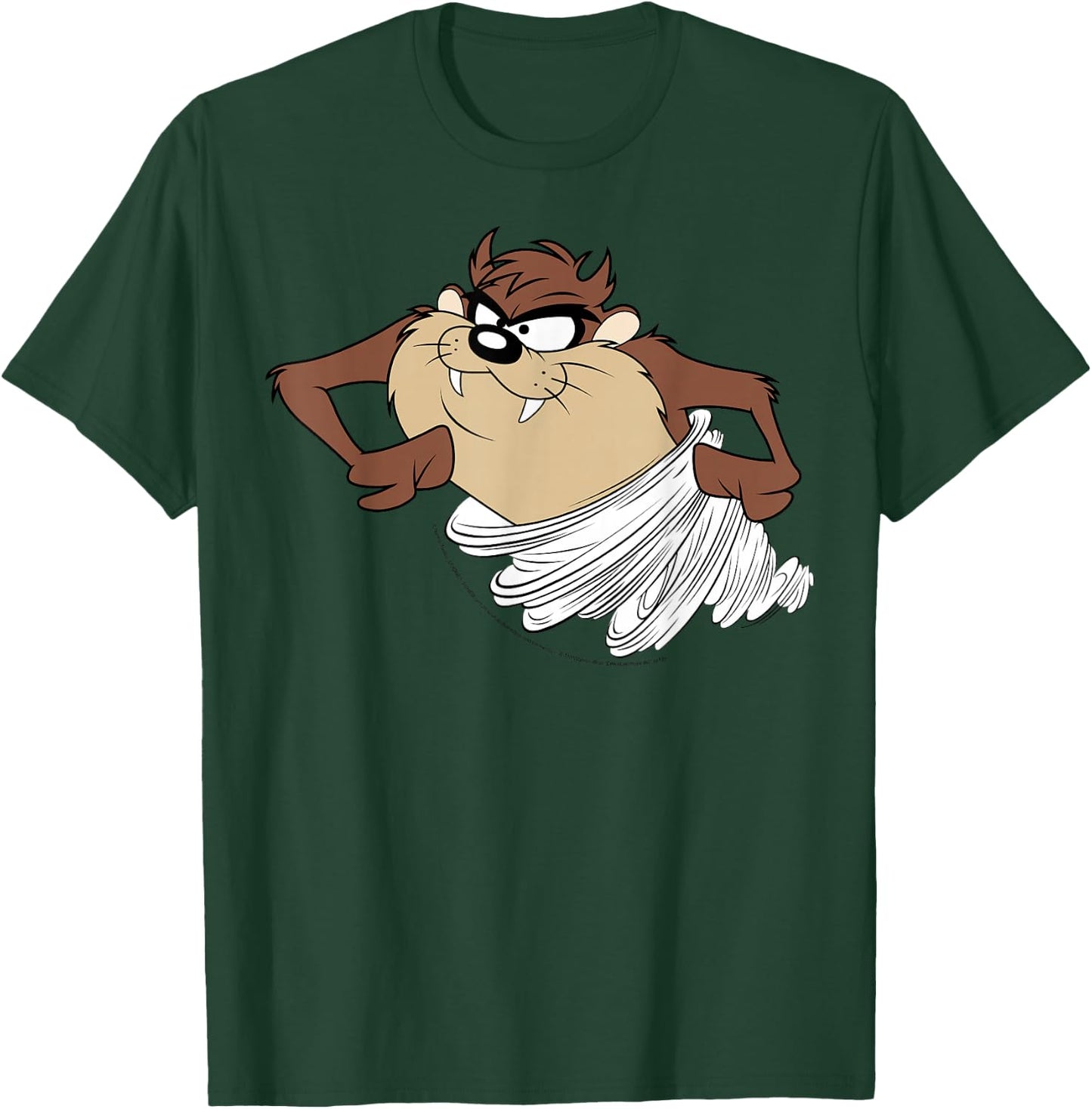 Looney Tunes Tasmanian Devil Tornado Retro Poster T-Shirt - T-Shirt | Forest