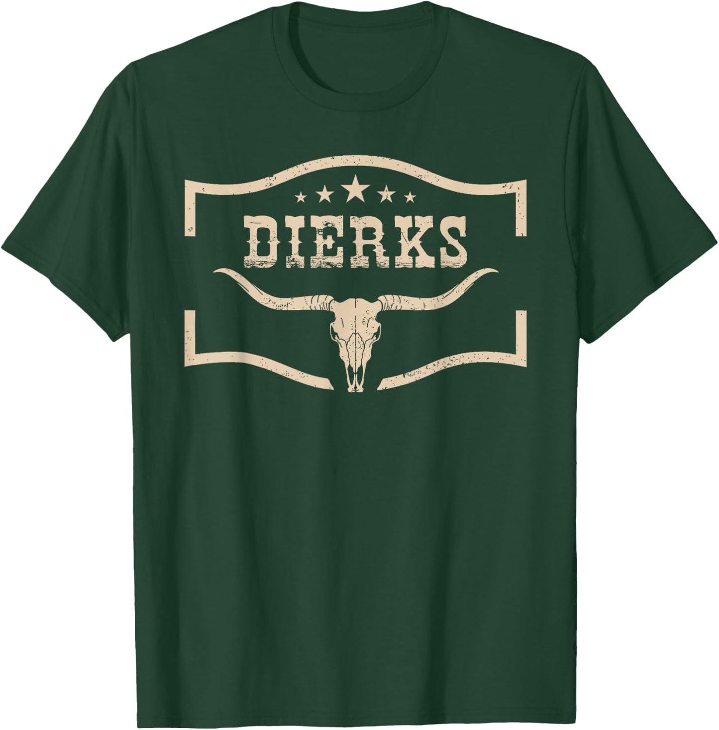 Dierks Cowboy Wild West Personalized, Dierks Birthday Idea T-Shirt - T-Shirt | Forest