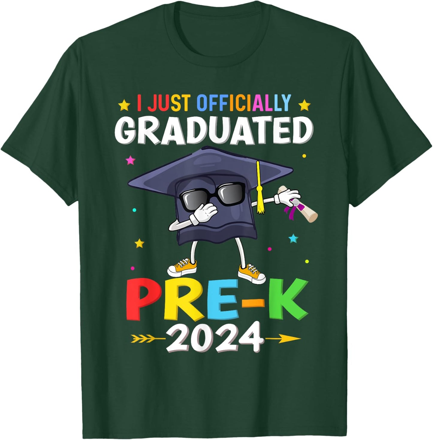 I just Officially Graduated pre k graduation 2024 pre-K kids T-Shirt - T-Shirt | Forest