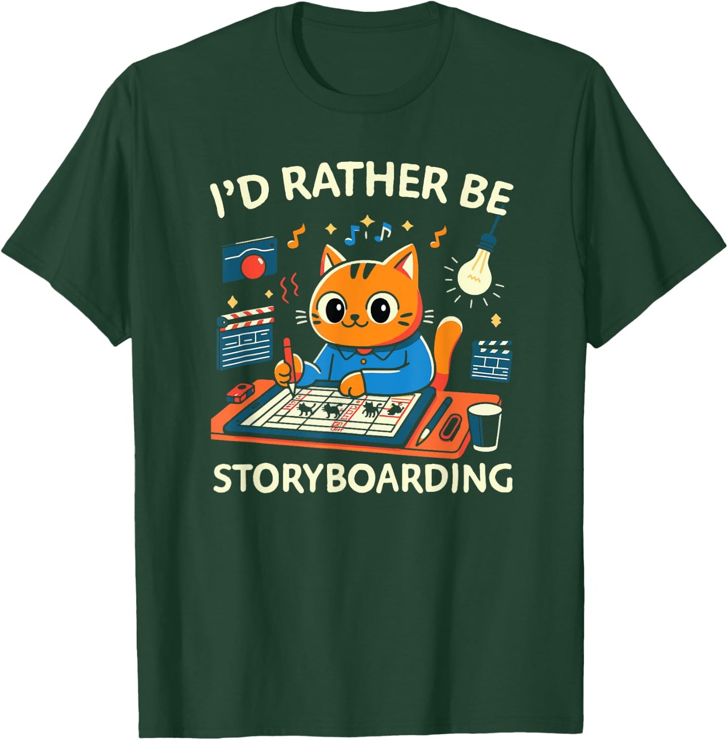 Storyboarding Animator Funny Cartoon Drawing Animation T-Shirt - T-Shirt | Forest