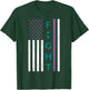 Fight Semicolon Flag Suicide Awareness Mental Health Gift T-Shirt - T-Shirt | Forest