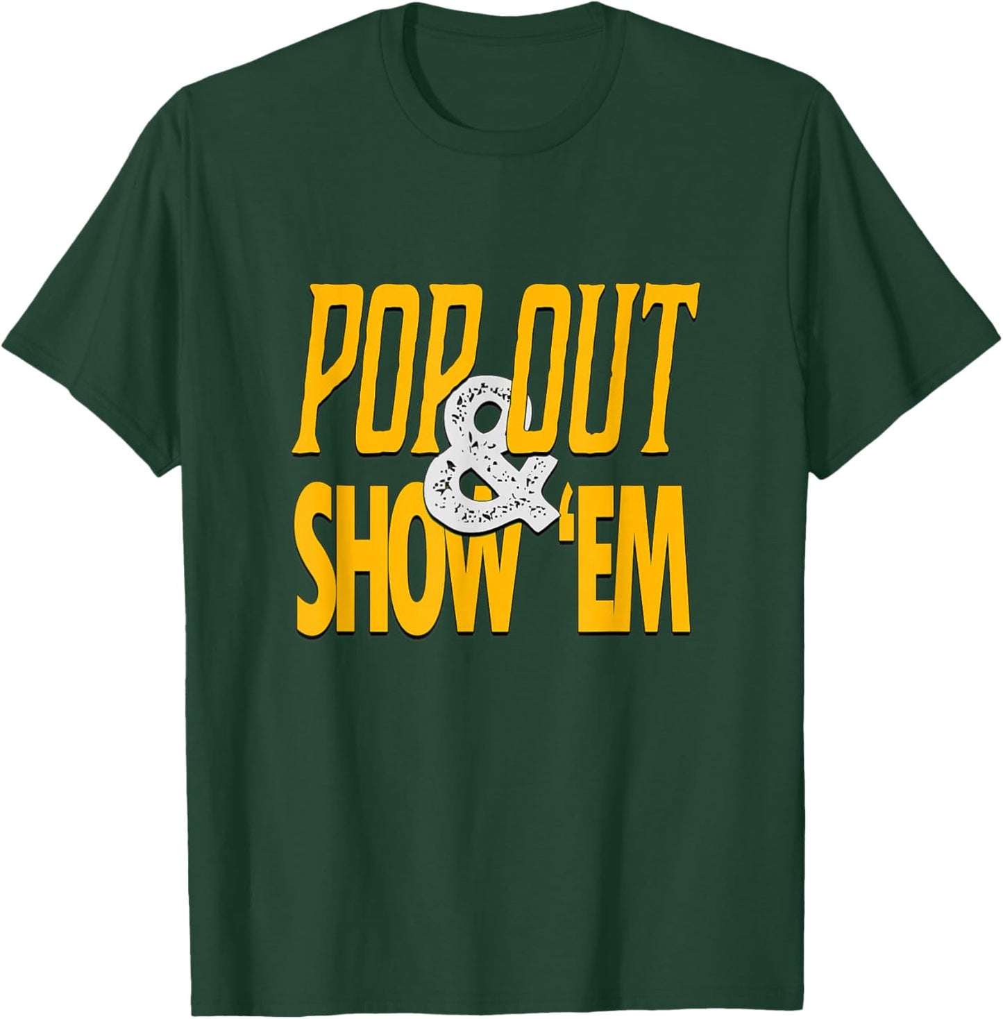 Varsity-Gold University Yellow Pop Out & Show 'Em Graphic T-Shirt - T-Shirt | Forest