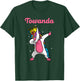 TOWANDA Name Personalized Birthday Dabbing Unicorn Queen T-Shirt - T-Shirt | Forest