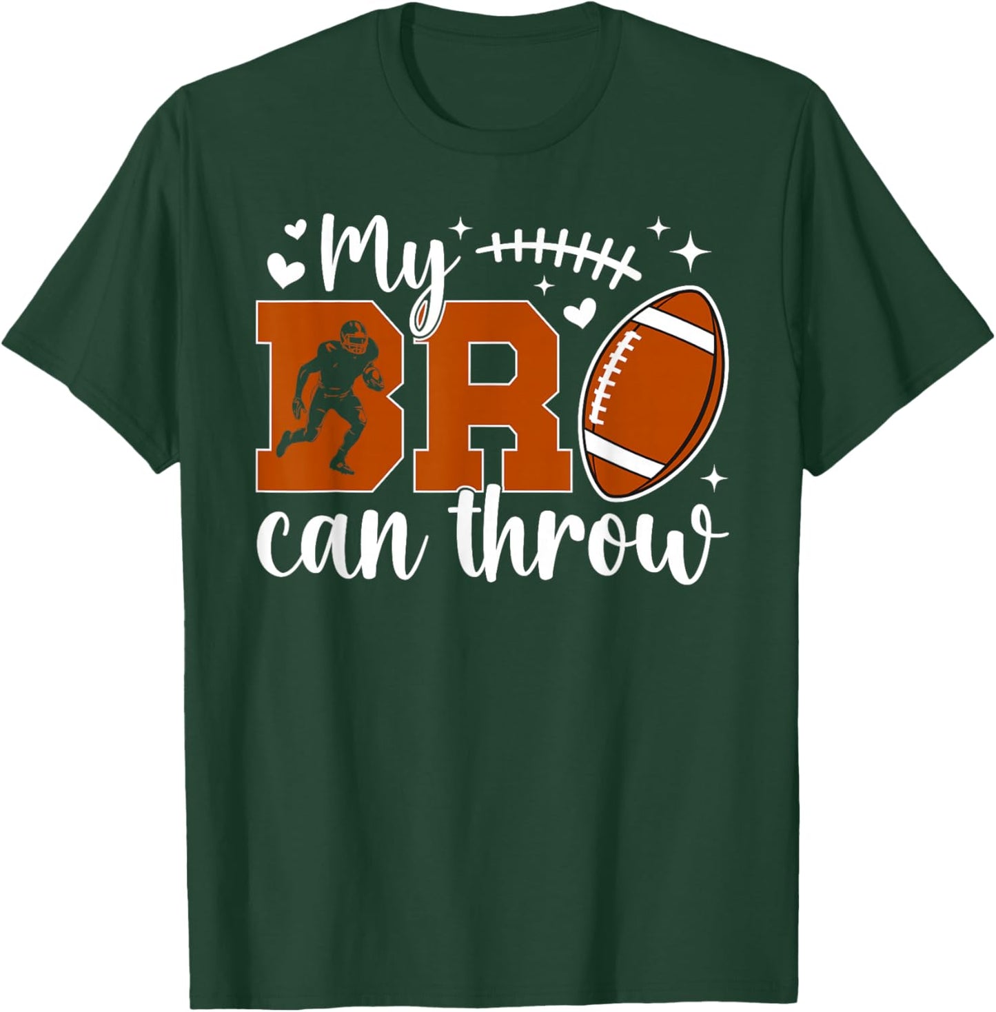My Bro Quarterback Sister Of A Football Quarterback Sis T-Shirt - T-Shirt | Forest