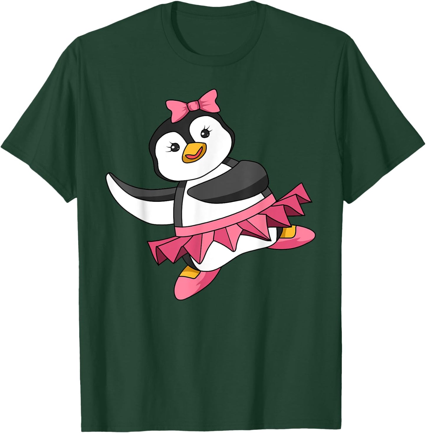 Penguin Ballerina Dance Ballet Dancer Flightless Bird Lover T-Shirt - T-Shirt | Forest